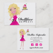 Dollfaceの311のデザートBlondie 3.5 x 2 名刺 (正面/裏面)