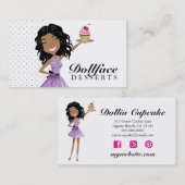 Dollfaceの311のデザートEbonie 名刺 (正面/裏面)