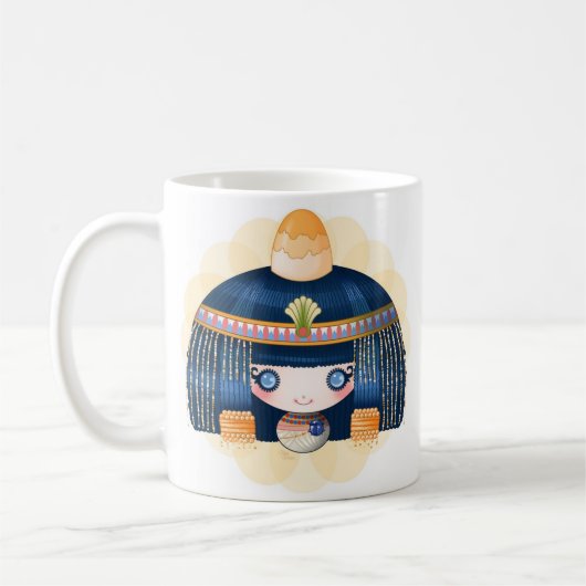 Dollieの少しエジプト人 コーヒーマグカップ (左)