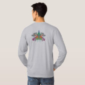DollieYamma色版長袖の緑 Tシャツ (裏面フル)