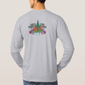 DollieYamma色版長袖の緑 Tシャツ (裏面)