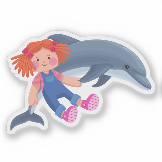 「DOLLphin」 シール (正面)