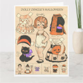 Dolly Dangleのハロウィン🦇紙人形 カード (正面)