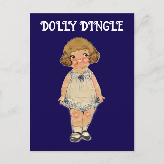 DOLLY DINGLE PAPERDOLL POSTCARD ポストカード (正面)