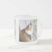 Dolly the Cat Looking out Window Mug フロストグラスマグカップ (正面右)
