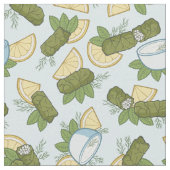 Dolmadakia模様生地 ファブリック (クローズアップ)