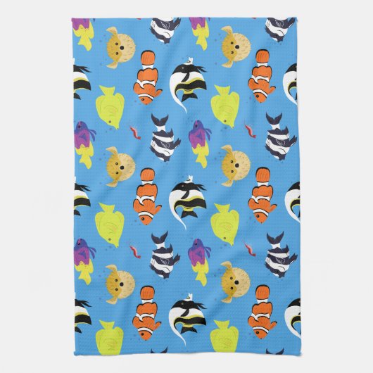 DolnfishとFriends キッチンタオル (縦)