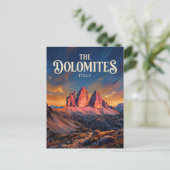 Dolomites Alta Via 1 Italy ポストカード (スタンド正面)