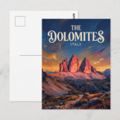 Dolomites Alta Via 1 Italy ポストカード (正面/裏面)