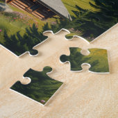 Dolomites Italy Illustration Travel Puzzle ジグソーパズル (側面)