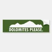Dolomites Please バンパーステッカー (正面)
