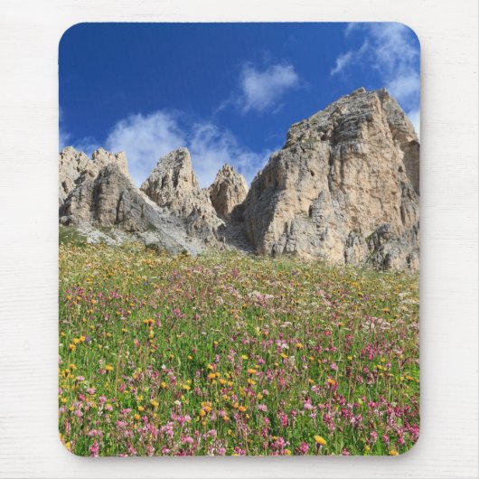Dolomiti -開花した草原 マウスパッド (正面)