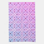 DoloresタイルPattern PurpleView キッチンタオル (縦)