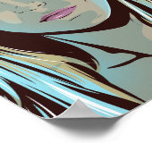 Dolores from Westworld illustrated poster ポスター (角)