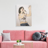 Dolores Hand Painted by Mark Elsen キャンバスプリント (インサイチュ (リビング))