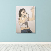 Dolores Hand Painted by Mark Elsen キャンバスプリント (インサイチュ (ウッドフロア))