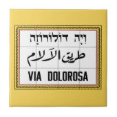 Dolorosaによって、エルサレムの通り、イスラエル共和国 タイル (正面)