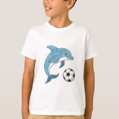 Dolphin and Soccer Ball Tシャツ (正面)