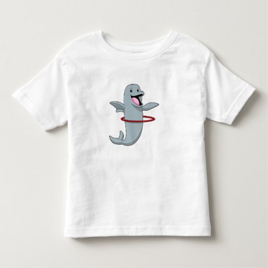 Dolphin at Enduranceトレーニングとフィットネスタイヤ.p トドラーTシャツ (正面)