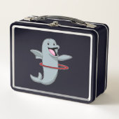 Dolphin at Enduranceトレーニングとフィットネスタイヤ.p メタルランチボックス (正面)