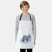 Dolphin at Swimming with Swim ring.PNG エプロン (着用した状態)