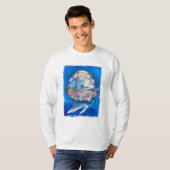 Dolphin Beach Paradise Long Sleeve Shirt Tシャツ (正面フル)
