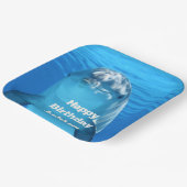 Dolphin Birthday Backyard Pool Party ペーパープレート (傾斜あり)