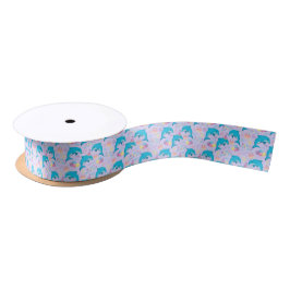 Dolphin Birthday Satin Ribbon in Purple サテンリボン