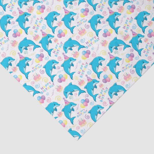 Dolphin Birthday Tissue Paper 薄葉紙 (詳細)