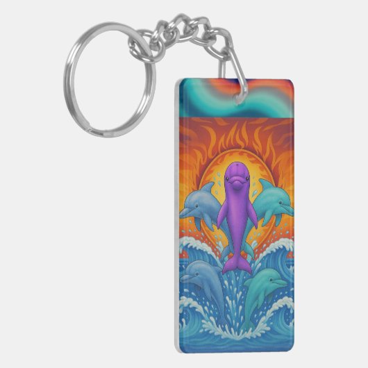 Dolphin Bliss キーホルダー (正面左)