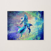 Dolphin Couple ジグソーパズル (横)