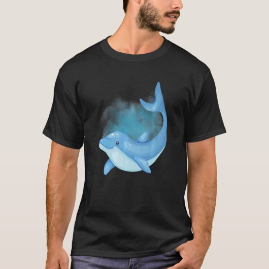 Dolphin Deep Ocean Creatures and Rift Life  1 Tシャツ (正面)