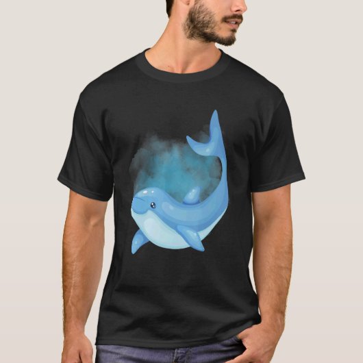 Dolphin Deep Ocean Creatures and Rift Life 1 Tシャツ (正面)