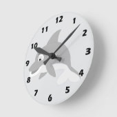 Dolphin Design ラウンド壁時計 (傾斜)