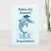 Dolphin Graduation Card カード (正面)