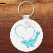 Dolphin Heart キーホルダー (正面)