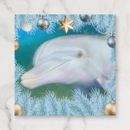 Dolphin Holiday Gift Tag フェイバータグ (正面)