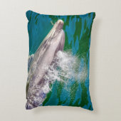 Dolphin In Milford Sound，ニュージーランド アクセントクッション (裏面(縦))