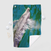 Dolphin In Milford Sound，ニュージーランド ゴルフタオル (インサイチュ)