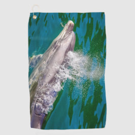 Dolphin In Milford Sound，ニュージーランド ゴルフタオル