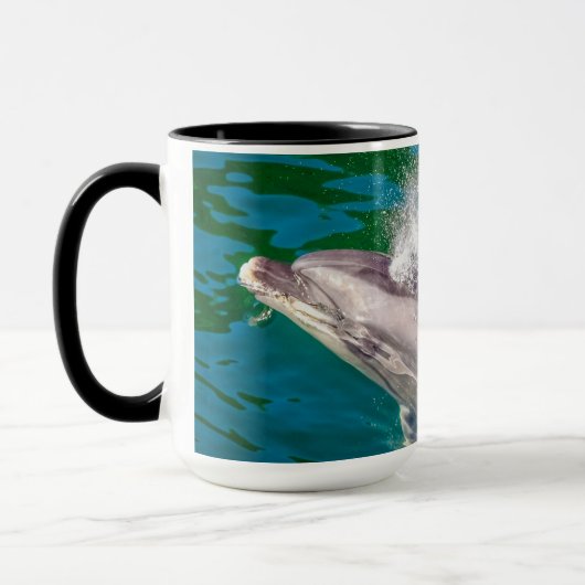Dolphin In Milford Sound,ニュージーランド マグカップ (左)