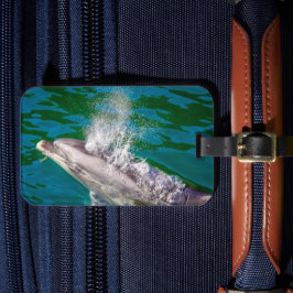 Dolphin In Milford Sound，ニュージーランド ラゲッジタグ