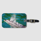 Dolphin In Milford Sound,ニュージーランド ラゲッジタグ (正面横)