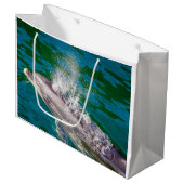 Dolphin In Milford Sound，ニュージーランド ラージペーパーバッグ (正面アングル)