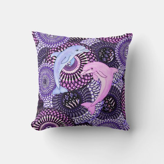 Dolphin Joy クッション (正面)