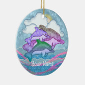 Dolphin Joy セラミックオーナメント (右)