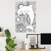 Dolphin Joy ポスター (ホームオフィス)