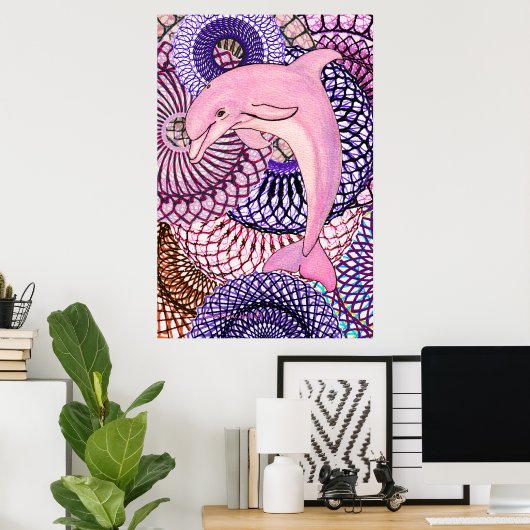 Dolphin Joy ポスター (ホームオフィス)