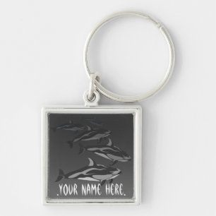 Dolphin Keychain Personalized Dolphin Art Gifts キーホルダー