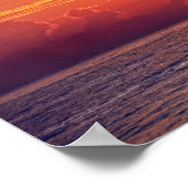 Dolphin Leaping at Sunrise ポスター (角)